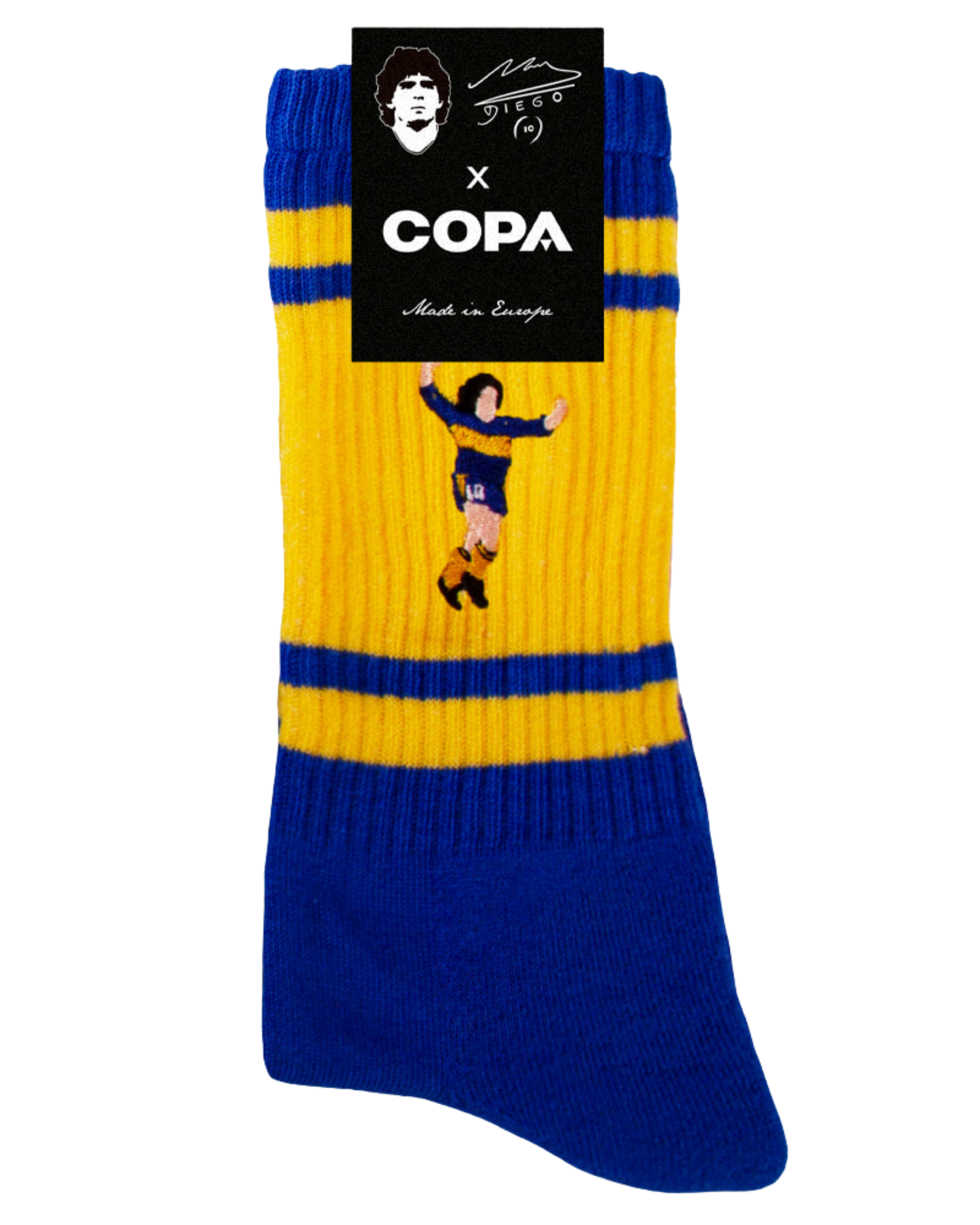 Maradona X Copa calzini di spugna ricamati