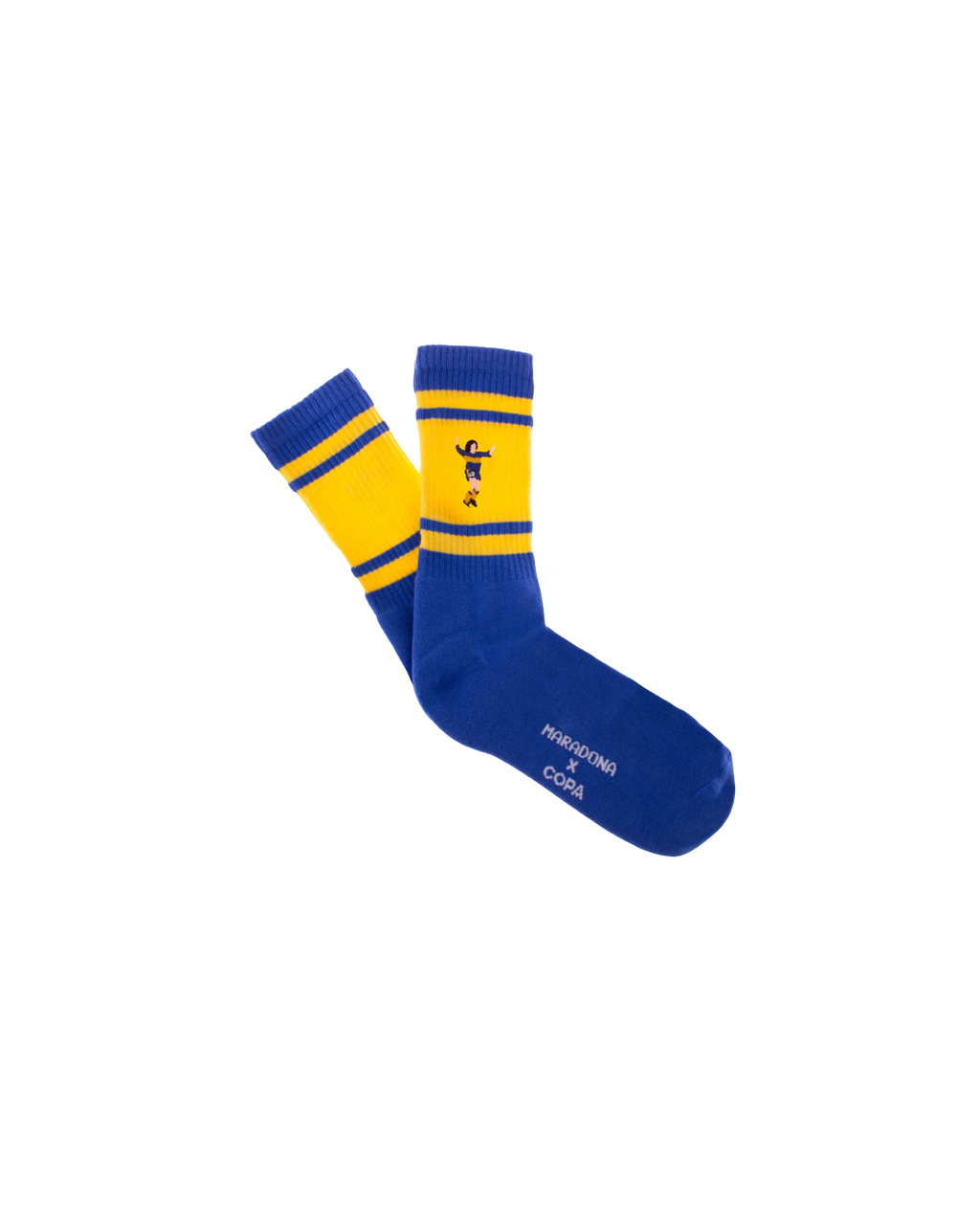 Maradona X Copa calzini di spugna ricamati